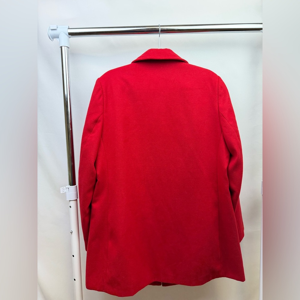 Patricia‎ Foster Red Wool Coat | Women’s Large | Made in Brazil - Picture 3 of 6